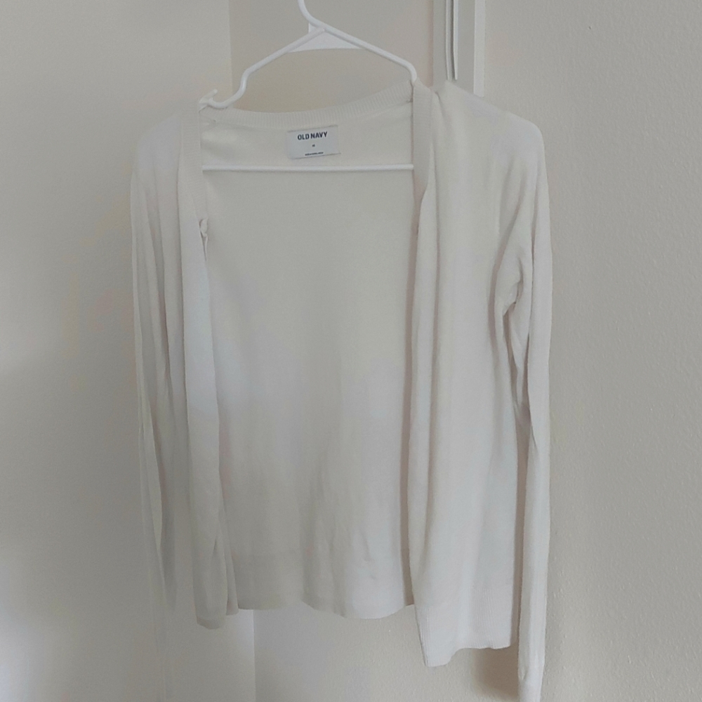 Old navy white cardigan